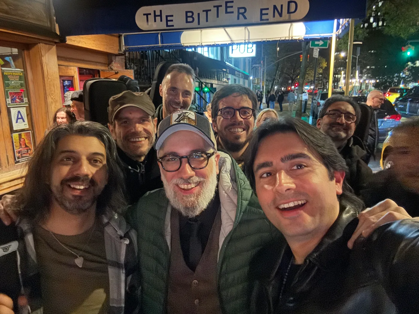 La classe Mastermind e Davide davanti al Bitter End di New York