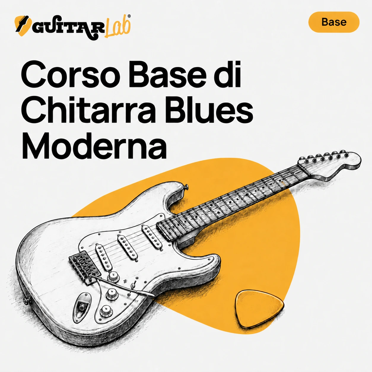Copertina GUITARlab: Corso Base di Chitarra Blues Moderna
